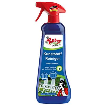 Poliboy Nettoyant pour plastique / meubles de jardin Pour l'intérieur et l'extérieur Spray de 500 ml Fabriqué en Allemagne Poliboy Nettoyant pour plastique / meubles de jardin Pour l'intérieur et l'extérieur Spray de 500 ml Fabriqué en Allemagne