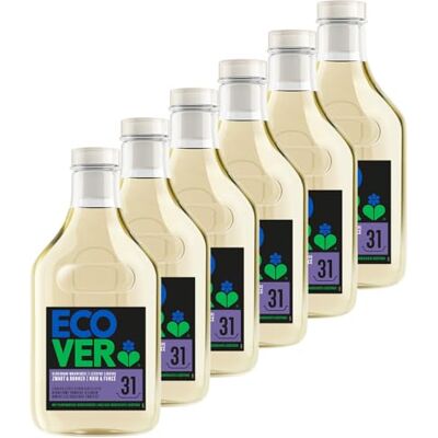 Ecover Lessive Liquide Noir & Foncé Citron Vert & Lotus Pack Promo 6 x 1,43L Ecover Lessive Liquide Noir & Foncé Citron Vert & Lotus Pack Promo 6 x 1,43L
