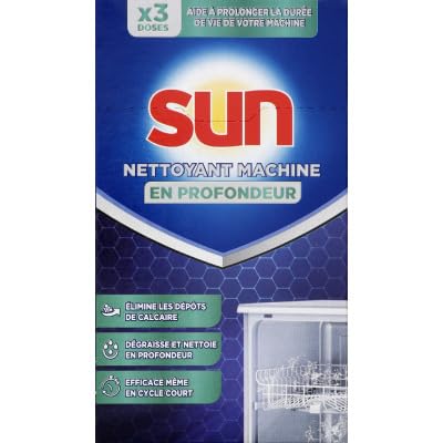 Sun Nettoyant Lave-Vaisselle Classique 3 Doses nettoie en profondeur aide à prolonger la durée de vie de votre machine Sun Nettoyant Lave-Vaisselle Classique 3 Doses nettoie en profondeur aide à prolonger la durée de vie de votre machine