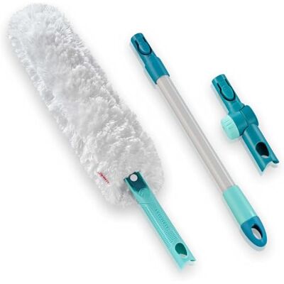 Leifheit Set Plumeau Superduster XL Pro Reach Plumeau dépoussiérant, manche articulé à 180°, housse microfibre lavable, adapté pour dépoussiérer les surfaces en hauteur Leifheit Set Plumeau Superduster XL Pro Reach Plumeau dépoussiérant, manche articulé à 180°, housse microfibre lavable, adapté pour dépoussiérer les surfaces en hauteur