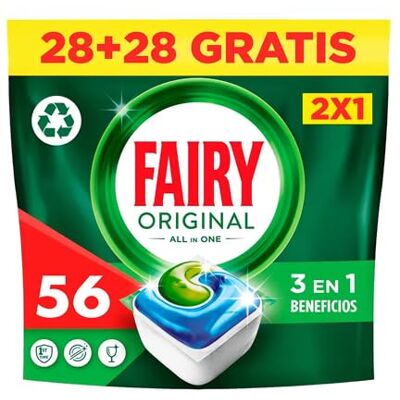 Fairy All In 1 Original Dishwasher Capsules, 56 Count Fairy All In 1 Original Dishwasher Capsules, 56 Count