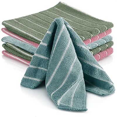 com-four ® 6x Chiffon en microfibre, chiffon de séchage doux chiffon de nettoyage ménager en microfibre chiffon de nettoyage pour le verre la cuisine et la salle de bain com-four ® 6x Chiffon en microfibre, chiffon de séchage doux chiffon de nettoyage ménager en microfibre chiffon de nettoyage pour le verre la cuisine et la salle de bain