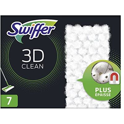 Swiffer Balai Attrape-Poussière Nettoyage 3D Recharges Lingettes Sèches pour Sol, 84 unités (12 x 7), Anti poussière, Attrape et Retient La Poussière Swiffer Balai Attrape-Poussière Nettoyage 3D Recharges Lingettes Sèches pour Sol, 84 unités (12 x 7), Anti poussière, Attrape et Retient La Poussière