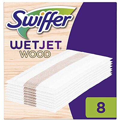 Swiffer Wetjet Wood Recharges Lingettes Balai Spray pour Tous Types de Sols 1 x 8 Swiffer Wetjet Wood Recharges Lingettes Balai Spray pour Tous Types de Sols 1 x 8