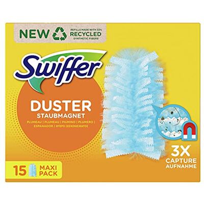 Swiffer Attrape/Retient Recharges Dépoussiérantes, 15 Pièces Swiffer Attrape/Retient Recharges Dépoussiérantes, 15 Pièces