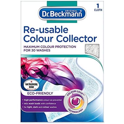 Dr. Beckmann Chiffon réutilisable pour collecteur de couleur Protection écologique des couleurs jusqu'à 30 lavages Chiffon réutilisable 1 paquet = 1 chiffon Dr. Beckmann Chiffon réutilisable pour collecteur de couleur Protection écologique des couleurs jusqu'à 30 lavages Chiffon réutilisable 1 paquet = 1 chiffon