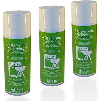 Ha-Ra Lot de 3 nettoyants pour four et barbecue 400 ml I Nettoyant économique et dégraissant pour four et barbecue I Pour casseroles, poêles, barbecue et four I Faible odeur, doux pour la peau et sans Ha-Ra Lot de 3 nettoyants pour four et barbecue 400 ml I Nettoyant économique et dégraissant pour four et barbecue I Pour casseroles, poêles, barbecue et four I Faible odeur, doux pour la peau et sans