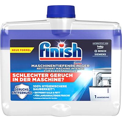 Finish Nettoyant en profondeur pour machine Nettoyant liquide pour machine contre le calcaire et la graisse pour un lave-vaisselle propre 1 x 250 ml Finish Nettoyant en profondeur pour machine Nettoyant liquide pour machine contre le calcaire et la graisse pour un lave-vaisselle propre 1 x 250 ml
