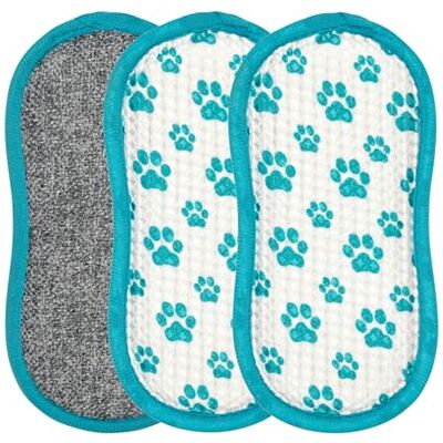 Beldray Antibac Pet Plus LA034177CDUEU7 – Éponges double face, gommage des taches tenaces, polissage sans traces, fibres traitées antibactériennes, nettoyage en profondeur, saleté et poussière, bleu Beldray Antibac Pet Plus LA034177CDUEU7 – Éponges double face, gommage des taches tenaces, polissage sans traces, fibres traitées antibactériennes, nettoyage en profondeur, saleté et poussière, bleu