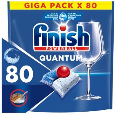 Finish Vaatwastabletten Quantum All in 1 Regular Lemon 80 stuks Finish Vaatwastabletten Quantum All in 1 Regular Lemon 80 stuks