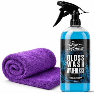 Pure Kit de lavage sans eau, cire de carnauba pour voiture, idéal pour l'entretien de la salle d'exposition et le nettoyage de la peinture – (1 x 1000 ml) Pure Kit de lavage sans eau, cire de carnauba pour voiture, idéal pour l'entretien de la salle d'exposition et le nettoyage de la peinture – (1 x 1000 ml)