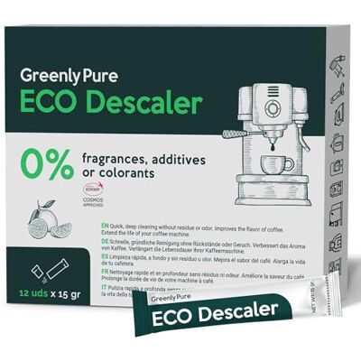 Pure Détartrant Universel pour Cafetières, 100% Acide Citrique Alimentaire, Anticalcaire pour l'Eau, 12 sachets de 15g Pure Détartrant Universel pour Cafetières, 100% Acide Citrique Alimentaire, Anticalcaire pour l'Eau, 12 sachets de 15g