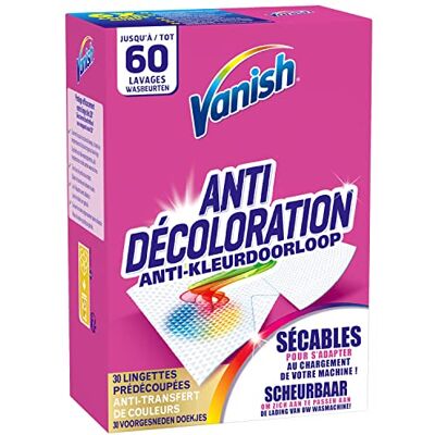 Vanish Lingettes Anti Décoloration 30 lingettes Vanish Lingettes Anti Décoloration 30 lingettes