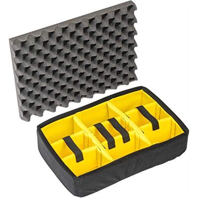 PELI 1505 Kit de séparateurs rembourrés, Accessoire de la Valise Protector Originale, Compatible avec : 1500, Couleur : Noir/Jaune PELI 1505 Kit de séparateurs rembourrés, Accessoire de la Valise Protector Originale, Compatible avec : 1500, Couleur : Noir/Jaune