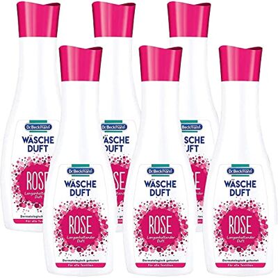 Dr. Beckmann Lot de 6 parfums de linge à la rose, pour un parfum frais et durable, sans adoucissant et adapté à tous les textiles, 6 x 250 ml Dr. Beckmann Lot de 6 parfums de linge à la rose, pour un parfum frais et durable, sans adoucissant et adapté à tous les textiles, 6 x 250 ml