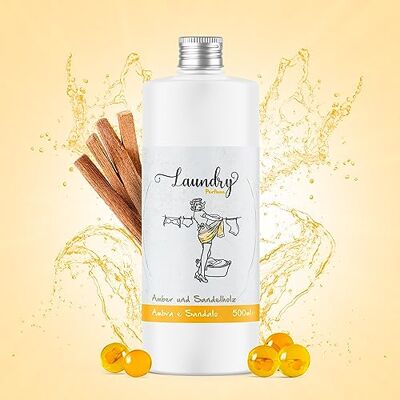 Dell Laundry Parfum pour machine à laver, parfum pour linge 500 ml, ambre et bois de santal Dell Laundry Parfum pour machine à laver, parfum pour linge 500 ml, ambre et bois de santal
