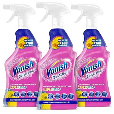 Vanish Trigger Dia A Dia 4 en 1 Quitamanchas Para Textiles, Formato Spray, 3 Piezas Vanish Trigger Dia A Dia 4 en 1 Quitamanchas Para Textiles, Formato Spray, 3 Piezas