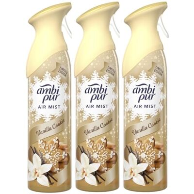 Febreze Lot de 3 désodorisants en spray 185 ml – Biscuit à la vanille Febreze Lot de 3 désodorisants en spray 185 ml – Biscuit à la vanille