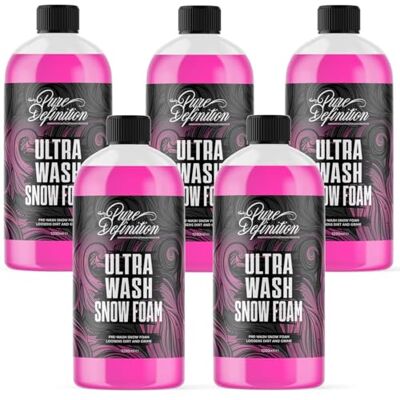 Pure Mousse de neige pour voiture, nettoyant pré-lavage, pH neutre, haute mousse et brillance, concentré ultra 50:1 pour le nettoyage et les détails, 5 L Pure Mousse de neige pour voiture, nettoyant pré-lavage, pH neutre, haute mousse et brillance, concentré ultra 50:1 pour le nettoyage et les détails, 5 L