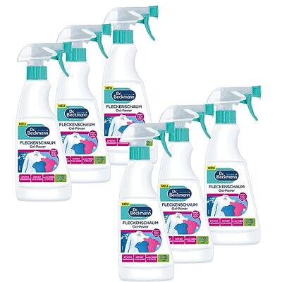Dr. Beckmann Mousse anti-taches Oxi-Power Détachant Spray de prélavage pour tous les textiles et couleurs 6 x 500 ml Dr. Beckmann Mousse anti-taches Oxi-Power Détachant Spray de prélavage pour tous les textiles et couleurs 6 x 500 ml