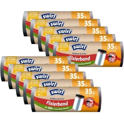 Swirl Lot de 10 rouleaux de ruban adhésif de fixation 35 l Swirl Lot de 10 rouleaux de ruban adhésif de fixation 35 l