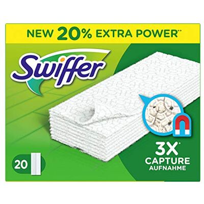 Swiffer Nettoyant pour Plancher Poussière Lingettes Recharges Capture/Poussière de Maintien 20 Unités Swiffer Nettoyant pour Plancher Poussière Lingettes Recharges Capture/Poussière de Maintien 20 Unités