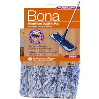 Bona Pad Anti-poussière L'action Électrostatique 42 CM Compatible Avec Balai Microfibre Pour Sol Réutilisable Jusqu'à 500 Fois Bona Pad Anti-poussière L'action Électrostatique 42 CM Compatible Avec Balai Microfibre Pour Sol Réutilisable Jusqu'à 500 Fois