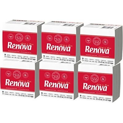 Renova serviettes – 3 paquets de 6 unités (total de 540 serviettes) Renova serviettes – 3 paquets de 6 unités (total de 540 serviettes)