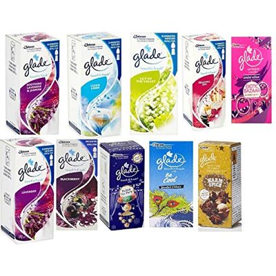 Glade Touch N Fresh Lot de 6 recharges 10 ml – Mélange aléatoire Glade Touch N Fresh Lot de 6 recharges 10 ml – Mélange aléatoire