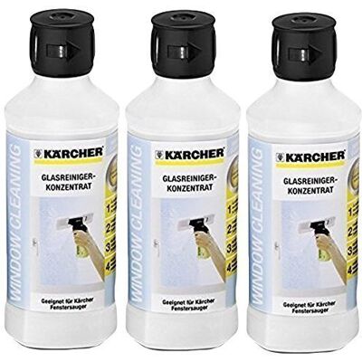 Kärcher Karcher Lot de 3 Solutions concentrées de Nettoyage pour Nettoyeur de vitres Kärcher Karcher Lot de 3 Solutions concentrées de Nettoyage pour Nettoyeur de vitres