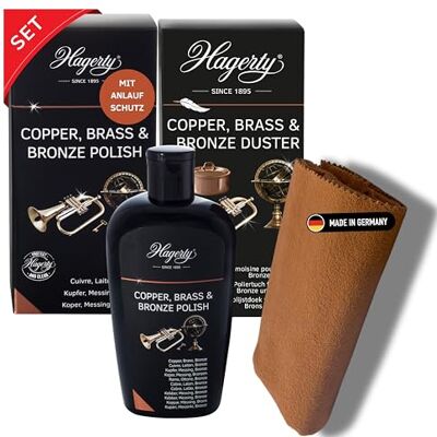 Hagerty SET Copper, Brass & Bronze Polish & Copper, Brass & Bronze Duster Hagerty SET Copper, Brass & Bronze Polish & Copper, Brass & Bronze Duster