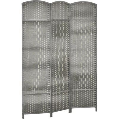 HOMCOM Paravent Intérieur en Bois 3 Panneaux 135 x 180 cm Gris Mélangé Séparateur de Pièce Pliable, pour Salon, Chambre à Coucher, Maison HOMCOM Paravent Intérieur en Bois 3 Panneaux 135 x 180 cm Gris Mélangé Séparateur de Pièce Pliable, pour Salon, Chambre à Coucher, Maison