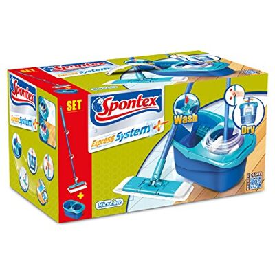 Spontex Express System+, 1 Balai Balai à Rotation Rapide & Facile Spontex Express System+, 1 Balai Balai à Rotation Rapide & Facile