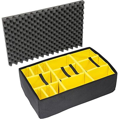 PELI 1655 Kit de Séparateurs Rembourrés, Accessoire de la Valise Protector Originale, Compatible avec 1650, Noir/Jaune PELI 1655 Kit de Séparateurs Rembourrés, Accessoire de la Valise Protector Originale, Compatible avec 1650, Noir/Jaune