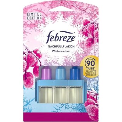 Febreze 3Volution Recharge de désodorisant Magie d'hiver 20 ml, 3 parfums changeants pour lutter contre les odeurs Febreze 3Volution Recharge de désodorisant Magie d'hiver 20 ml, 3 parfums changeants pour lutter contre les odeurs