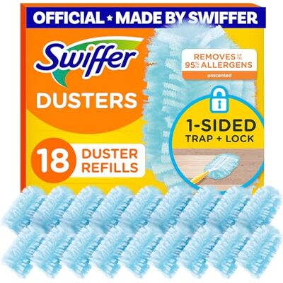 Swiffer Lot : 18 plumeaux et 52 recharges pour balai à franges Swiffer Lot : 18 plumeaux et 52 recharges pour balai à franges