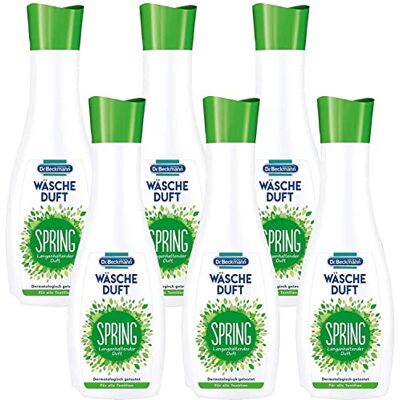 Dr. Beckmann Parfum de linge Spring, pour un parfum frais et durable, sans adoucissant et adapté à tous les types de textiles, lot de 6 (6 x 250 ml) Dr. Beckmann Parfum de linge Spring, pour un parfum frais et durable, sans adoucissant et adapté à tous les types de textiles, lot de 6 (6 x 250 ml)