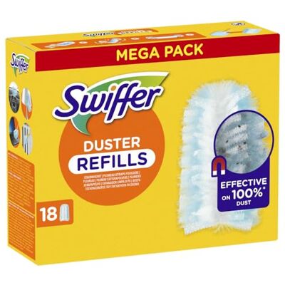 Swiffer Duster Plumeau Recharges, 18 Unités, Capture Poussière, Saleté, Poils et Allergènes, même dans Les Coins Difficiles, Rapide et Efficace, Manche Vendu Séparément Swiffer Duster Plumeau Recharges, 18 Unités, Capture Poussière, Saleté, Poils et Allergènes, même dans Les Coins Difficiles, Rapide et Efficace, Manche Vendu Séparément