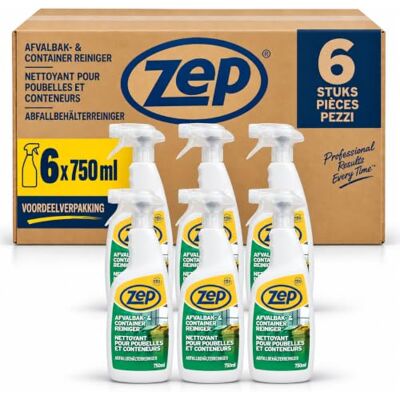 Zep Nettoyant pour Poubelles et Conteneurs 750 ml – Élimine Biologiquement les Mauvaises Odeurs grâce aux Micro-organismes – Parfum Frais de Pin – Pour Poubelle, Conteneur et Bac Zep Nettoyant pour Poubelles et Conteneurs 750 ml – Élimine Biologiquement les Mauvaises Odeurs grâce aux Micro-organismes – Parfum Frais de Pin – Pour Poubelle, Conteneur et Bac