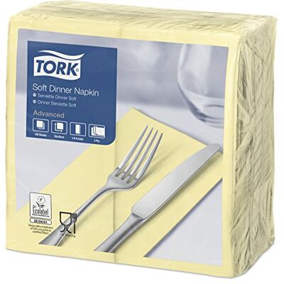 Tork Soft Dinnerservet 39x39cm 3-laagschampagne 1/8 vouw, ds à 1200 stk Tork Soft Dinnerservet 39x39cm 3-laagschampagne 1/8 vouw, ds à 1200 stk