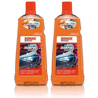 SONAX 2X 03145410 Shampooing pour voiture concentré pH neutre 2 l SONAX 2X 03145410 Shampooing pour voiture concentré pH neutre 2 l