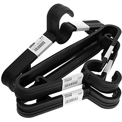 Ikea SPRUTTIG Lot de 30 cintres légers, en plastique, noir, 39 cm Ikea SPRUTTIG Lot de 30 cintres légers, en plastique, noir, 39 cm