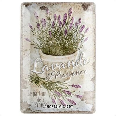 ART Plaque rétro, 20 x 30 cm, Lavande de Provence – Idée cadeau pour la cuisine, en métal, design vintage ART Plaque rétro, 20 x 30 cm, Lavande de Provence – Idée cadeau pour la cuisine, en métal, design vintage