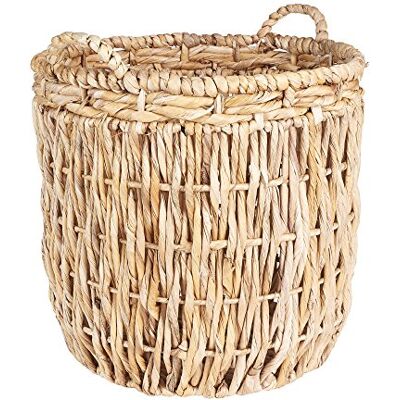 Household Essentials Grand panier de rangement rond en osier Marron 48,3 x 63,5 cm Household Essentials Grand panier de rangement rond en osier Marron 48,3 x 63,5 cm