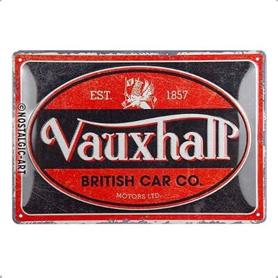 ART Plaque en tôle rétro 20 x 30 cm Vauxhall Vintage Ovale Idée cadeau pour les fans d'accessoires Opel En métal Design vintage ART Plaque en tôle rétro 20 x 30 cm Vauxhall Vintage Ovale Idée cadeau pour les fans d'accessoires Opel En métal Design vintage