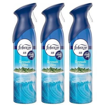 Febreze Lot de 3 désodorisants en spray 185 ml – Bermuda Vibes Febreze Lot de 3 désodorisants en spray 185 ml – Bermuda Vibes