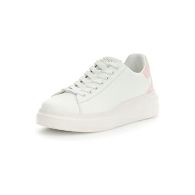 GUESS Elbina14 Baskets basses pour femme, Blanc/rose, 36 EU GUESS Elbina14 Baskets basses pour femme, Blanc/rose, 36 EU