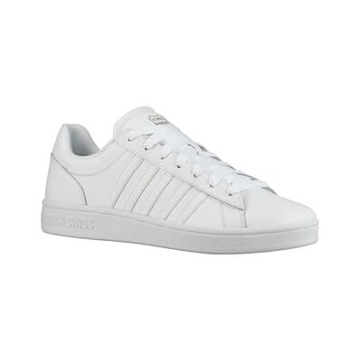 K-Swiss Court Winston - Baskets en cuir pour hommes, blanc, EU 45 K-Swiss Court Winston - Baskets en cuir pour hommes, blanc, EU 45