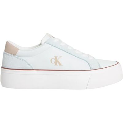Calvin Femmes Vulc Flatform Mg Nylon Mix Yw0yw01896 Low Top, Voile gonflable bleu Oxford, 7 Calvin Femmes Vulc Flatform Mg Nylon Mix Yw0yw01896 Low Top, Voile gonflable bleu Oxford, 7