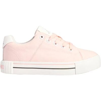 Kappa Mixte Enfant Tudy Lace Canvas Jr Basket, Rosen Blanc, 39 EU Kappa Mixte Enfant Tudy Lace Canvas Jr Basket, Rosen Blanc, 39 EU